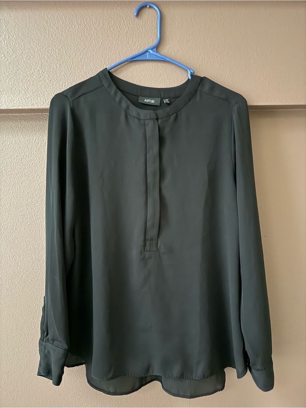 Apt. 9 Black Long-Sleeve Dress Shirt